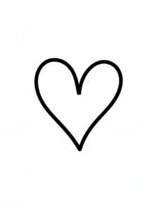 heart outline clipart 12