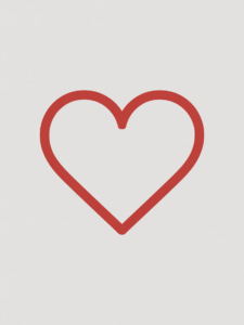 heart outline clipart 2