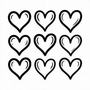 heart outline clipart 2