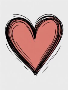 heart outline clipart 3