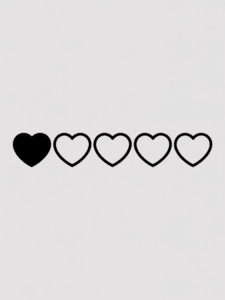 heart outline clipart 6