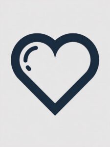 heart outline clipart 7