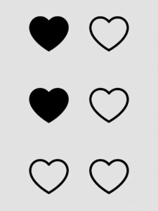 heart outline clipart 7