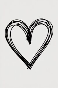 heart outline clipart 8