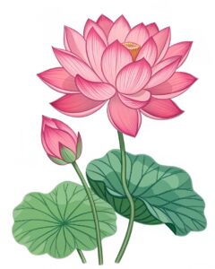 lotus flower clipart 1