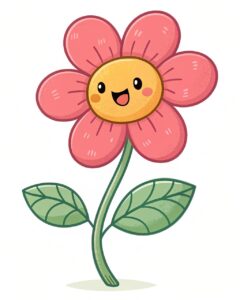 pink flower clipart 1