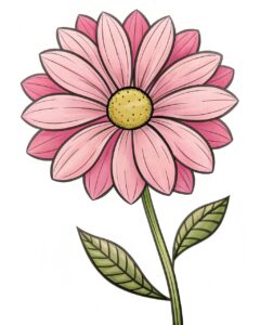 pink flower clipart 11