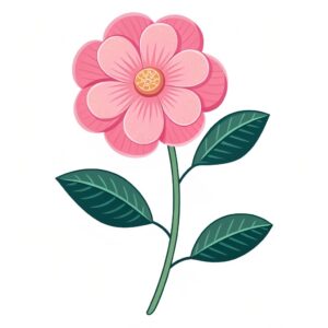 pink flower clipart 14