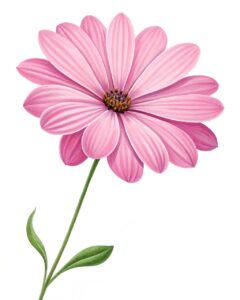 pink flower clipart 5