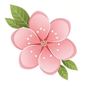 pink flower clipart 9
