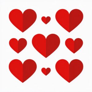 red heart clipart 10