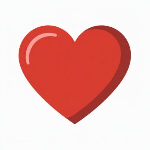 red heart clipart 13