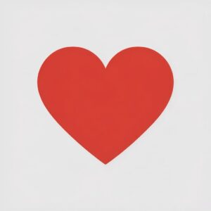 red heart clipart 3
