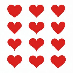 red heart clipart 5