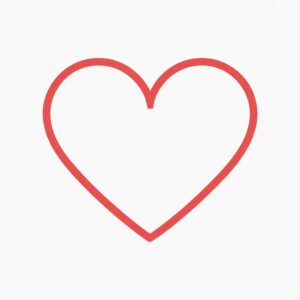 red heart clipart 7