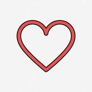 red heart clipart 8