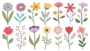 simple flower clipart free 12