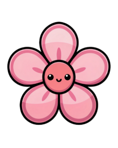 transparent background pink flower clipart 10