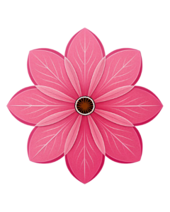 transparent background pink flower clipart 5