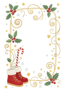 transparent christmas border clipart 11