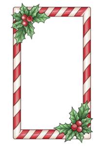 transparent christmas border clipart 3