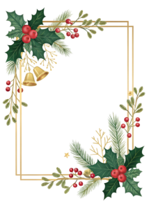 transparent christmas border clipart 8