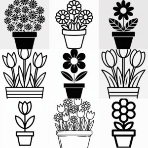 Flower Pot Clipart feature
