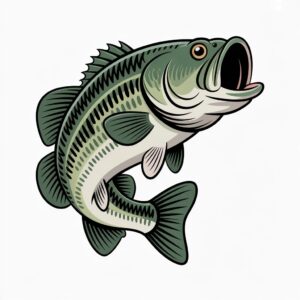 bass fish clipart 12