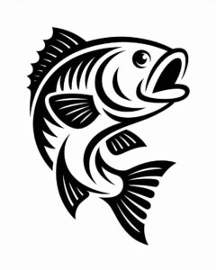 bass fish clipart 14