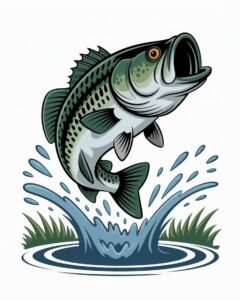 bass fish clipart 3