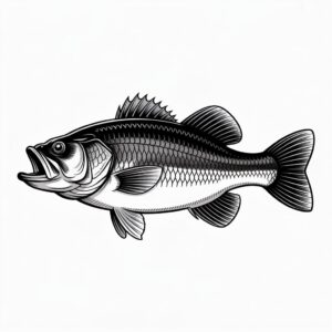 bass fish clipart 5