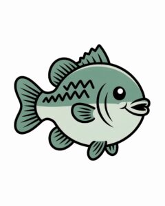 bass fish clipart 6