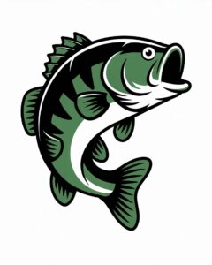 bass fish clipart 8