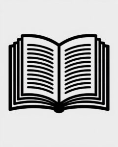 book clipart black and white 1