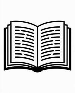 book clipart black and white 2