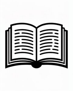 book clipart black and white 3