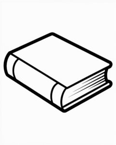 book clipart black and white 5