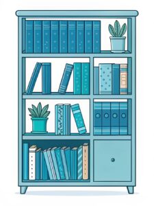 bookshelf clipart 13