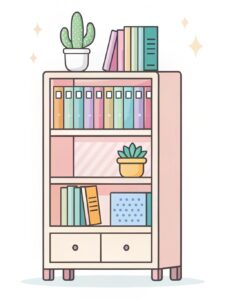bookshelf clipart 3