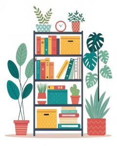 bookshelf clipart 5