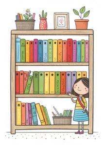 bookshelf clipart 9
