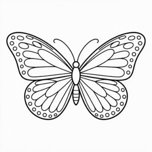 butterfly clipart black and white 1