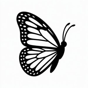 butterfly clipart black and white 10 1