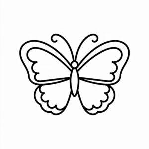 butterfly clipart black and white 12 1