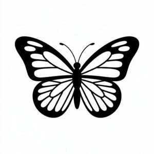 butterfly clipart black and white 15 1