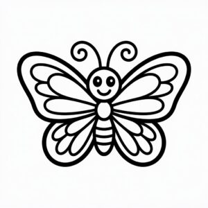 butterfly clipart black and white 4 1