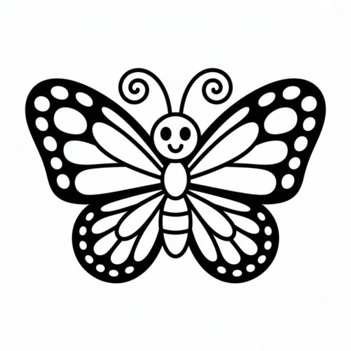 15 Butterfly Clipart Black and White Free