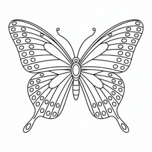 butterfly clipart black and white 6 1