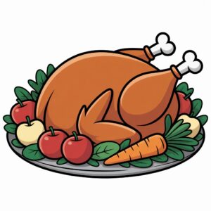 cooked clipart thanksgiving turkey 13
