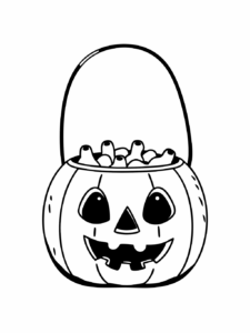 cute halloween clipart black and white 13